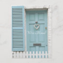Recherche de coeur moderne cartes postales Bleu clair
