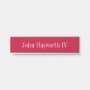 Zoek naar rood naambordjes Bureau