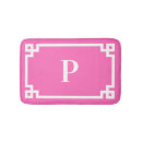 Recherche de hot pink bath mats Monogrammé