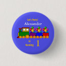 Zoek naar trein verjaardag buttons Blauw