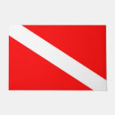 Recherche de drapeau de plongée maison deco Rouge