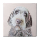 Recherche de peinture de chien carreaux Chiot