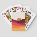 Recherche de paysages jeux de cartes Coucher de soleil