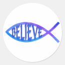 Zoek naar christelijke symbolen stickers Ichthys
