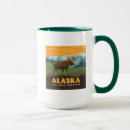 Zoek naar elanden mokken Alaska