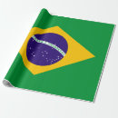 Recherche de drapeau du brésil papier cadeau Brésilien