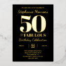 Recherche de 50 and fabulous invitations Élégant