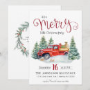 Recherche de camion rouge invitations Aquarelle
