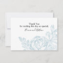 Recherche de floral botanique mariage remerciements cartes Blanc
