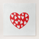 Recherche de coeurs puzzles Coeur rouge