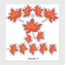 Zoek naar rode bladeren stickers Najaar
