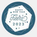 Recherche de nouvelles années de veille autocollants Typographie