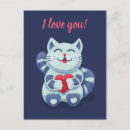 Recherche de chats bleus cartes postales Pour elle