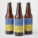 Recherche de bleu et jaune bière étiquettes Pour elle