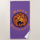 Recherche de halloween serviettes de plage Chat noir