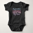 Recherche de grand mère drôle bébé vêtements Pour