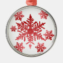 Recherche de flocon neige rouge ornements Flocons de neige