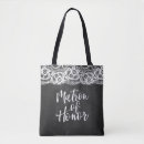 Recherche de dentelles tote bags Noir et blanc