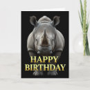 Recherche de rhino vœux cartes D'anniversaire