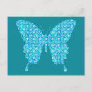 Recherche de papillon turquoise cartes postales Motif