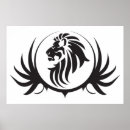 Zoek naar zwarte witte leeuw posters Dier