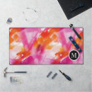 Recherche de peinture rose tapis souris Monogramme