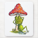 Recherche de champignons tapis souris Grenouille