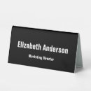 Recherche de signe bureau accessoires Noir et blanc