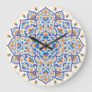 Recherche de mandala orange horloges Bohémien