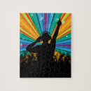 Zoek naar audio puzzels Illustratie