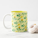 Recherche de motif de fleur rose tasses Jaune