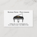 Recherche de leçons de piano cartes visite Noir
