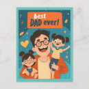 Recherche de fête des pères heureuse cartes postales Pour tous