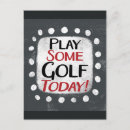 Recherche de jouer golf cartes postales Golfeur