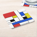 Recherche de mondrian dessous de verres Rétro