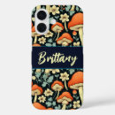 Recherche de champignon vintage iphone coques Beige