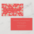 Recherche de fleur rouge cartes visite Professionnel