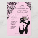 Recherche de orteils invitations Ballerine