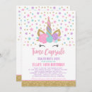 Recherche de unicorn anniversaire invitations Magique