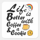 Recherche de de café drôles autocollants Pour enfants