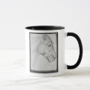 Recherche de tête de cheval tasses Dessin