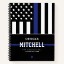 Recherche de policiers carnets Ligne bleue mince