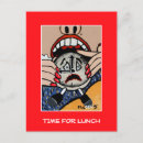 Recherche de déjeuner cartes postales Illustration