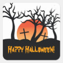 Recherche de cimetière halloween autocollants Effrayant