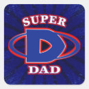 Recherche de super papa autocollants Héros