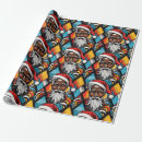 Recherche de père noël noir papier cadeau Américain