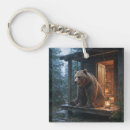 Recherche de cabane porteclés Ours