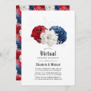 Recherche de blanc bleu rouge mariage invitations Floral