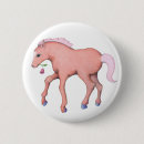 Zoek naar paarden buttons Tekening