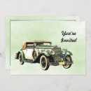 Recherche de vieille voiture invitations Classique